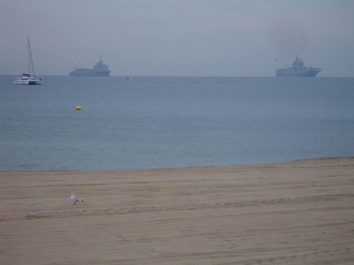A helicopter carrier by the Saint Raphael