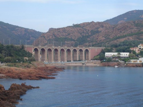 The railtracks on the bridge