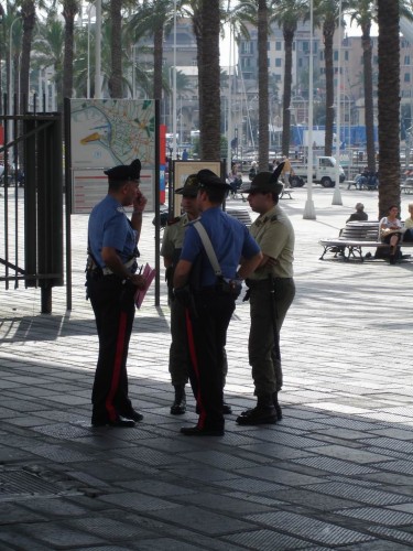 Carabinieri and men with funny hats