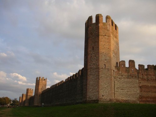 The wall towers