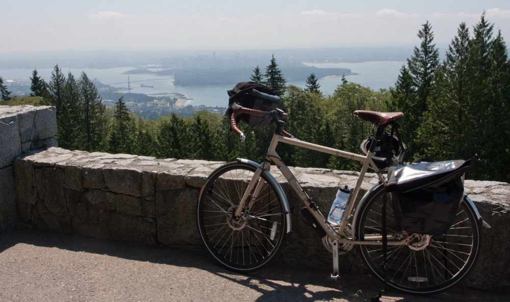 Bike, view, Vancouver, Cypress
