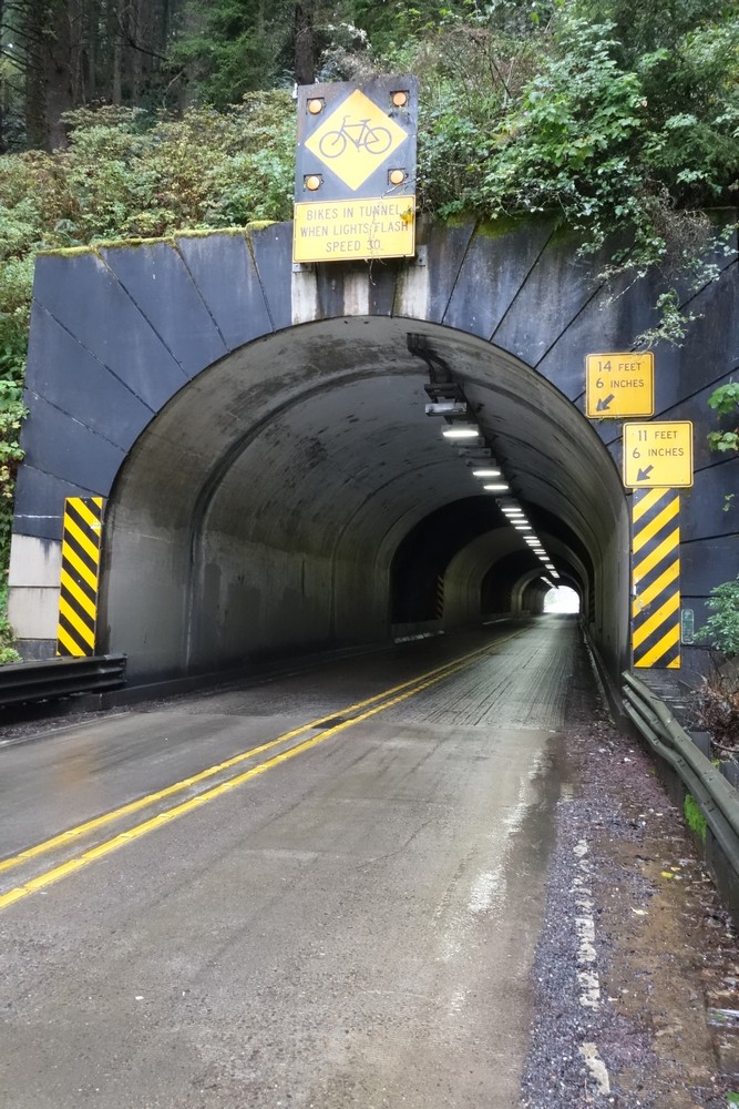 Cyclist friendly tunnel