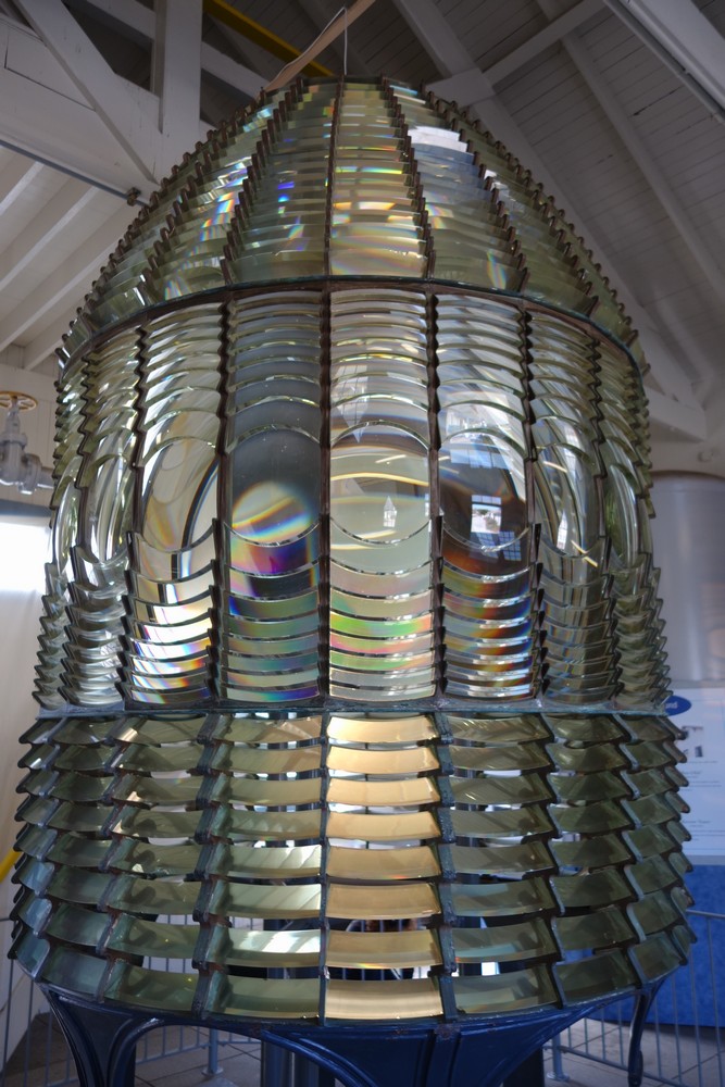 The original lens which has been removed while the tower is been restored.